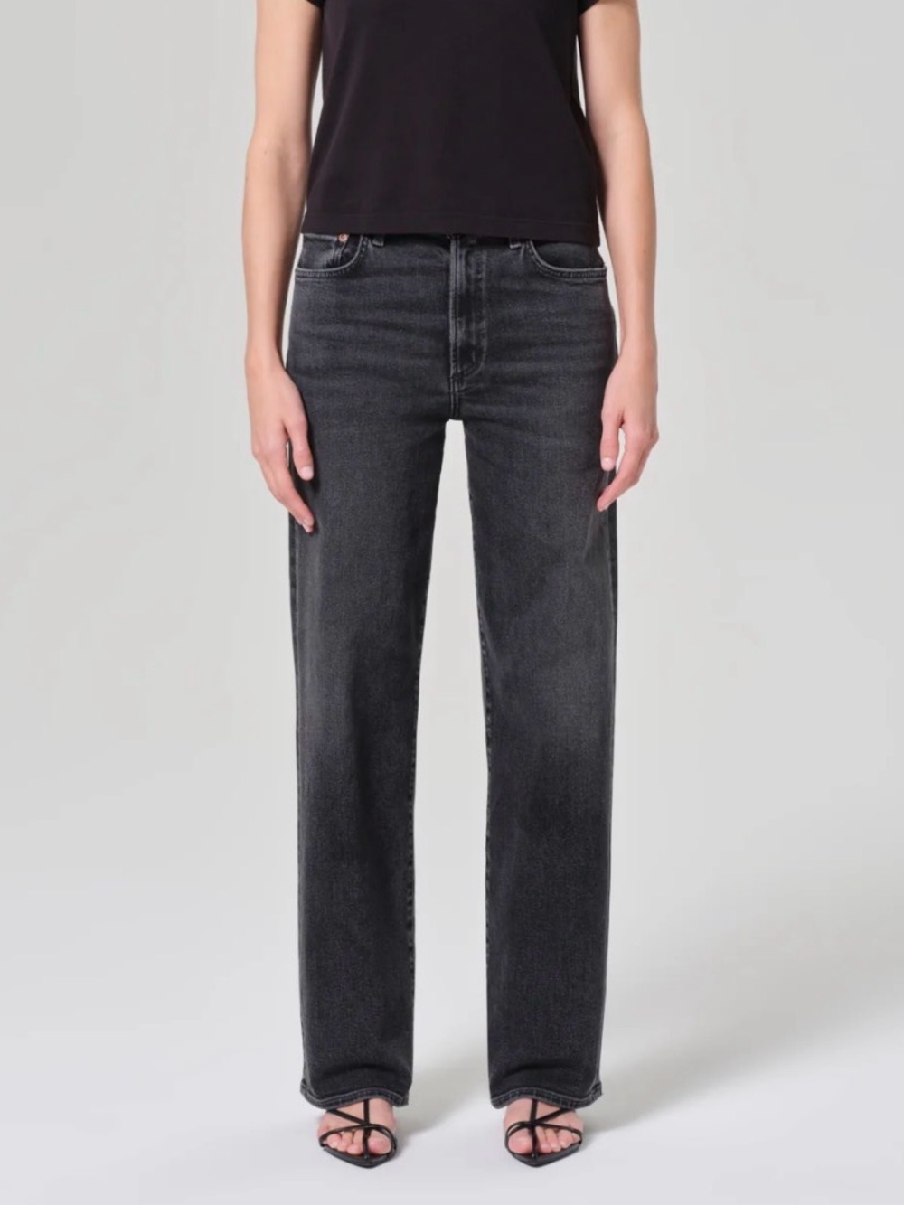 Agolde Charcoal High-Rise Women's Jeans